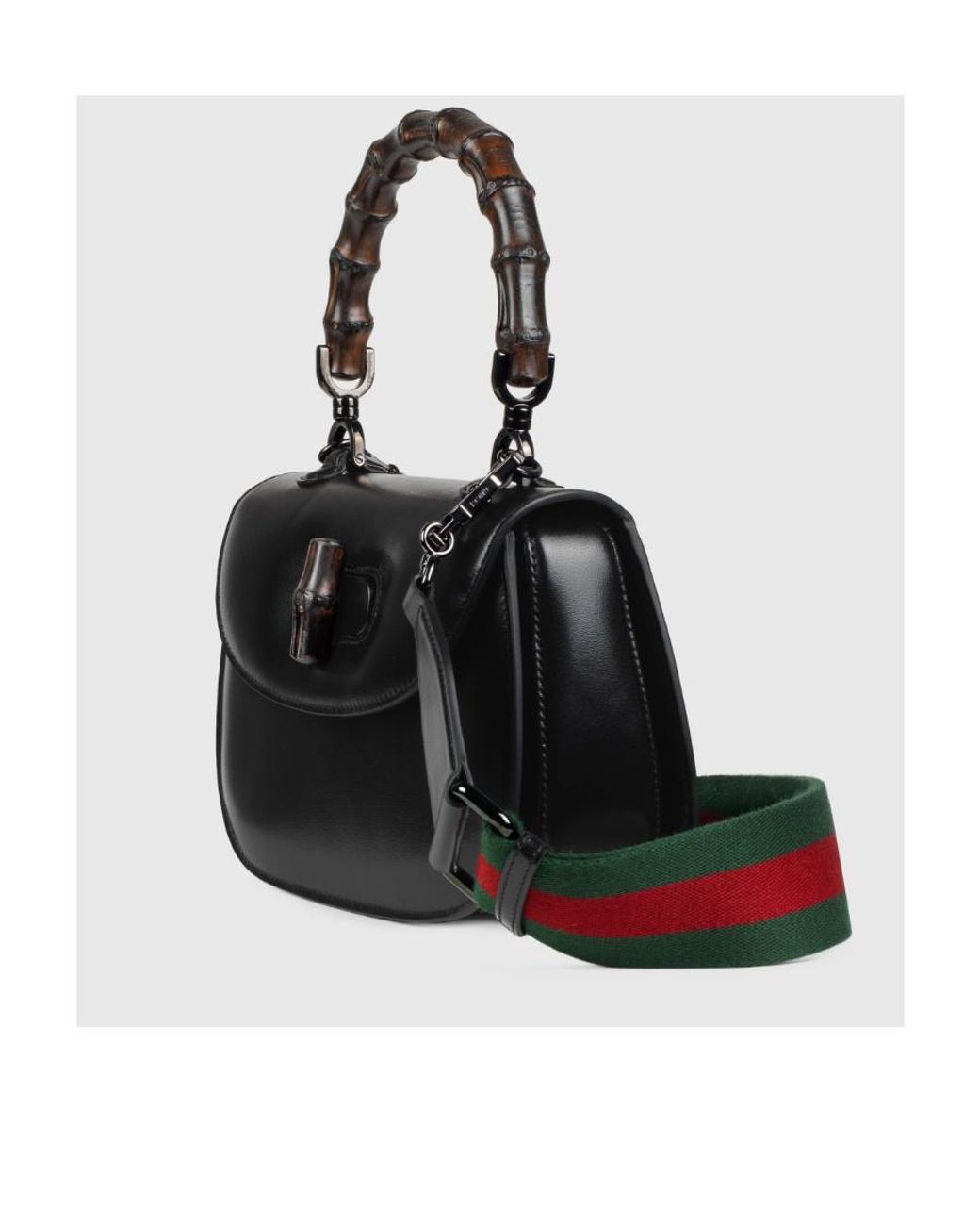 Gucci Black Bamboo 1947 Small Bag