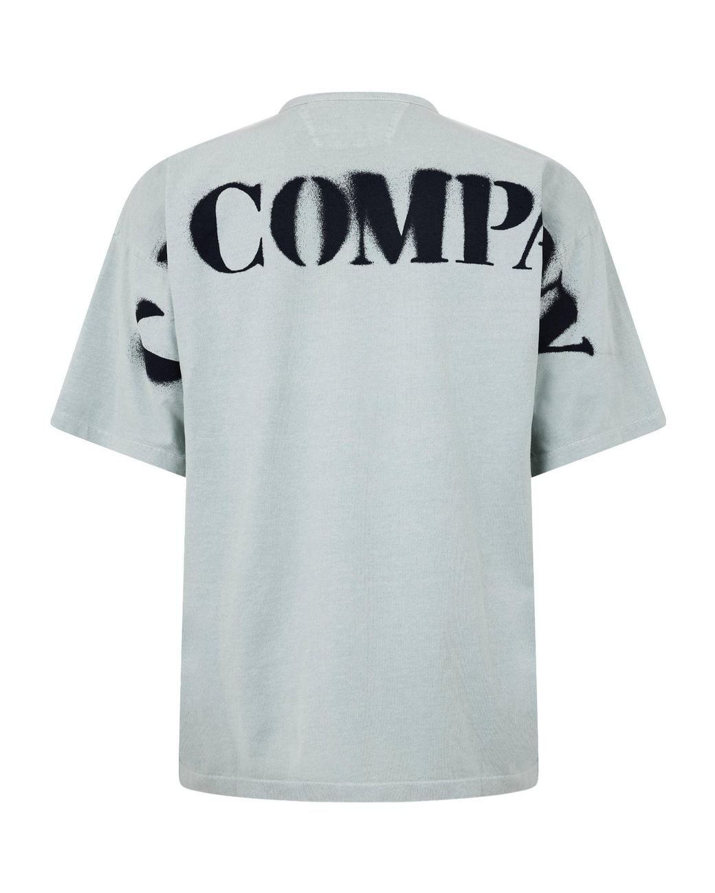 C P Company Blue Logo Crew Neck T-Shirt for men
