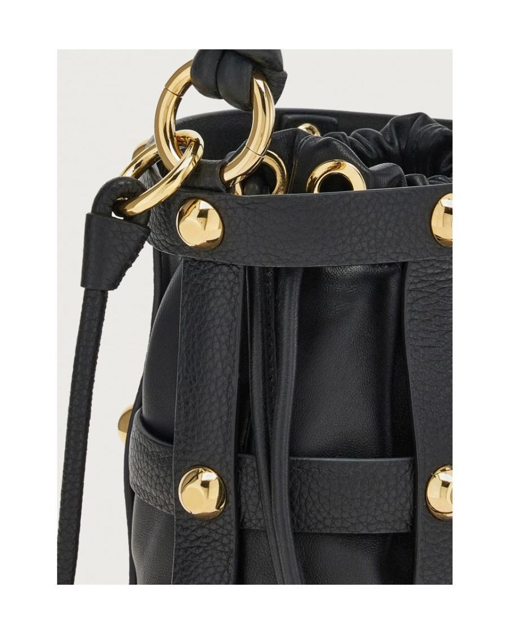 Ferragamo Black Cage Bucket Bag