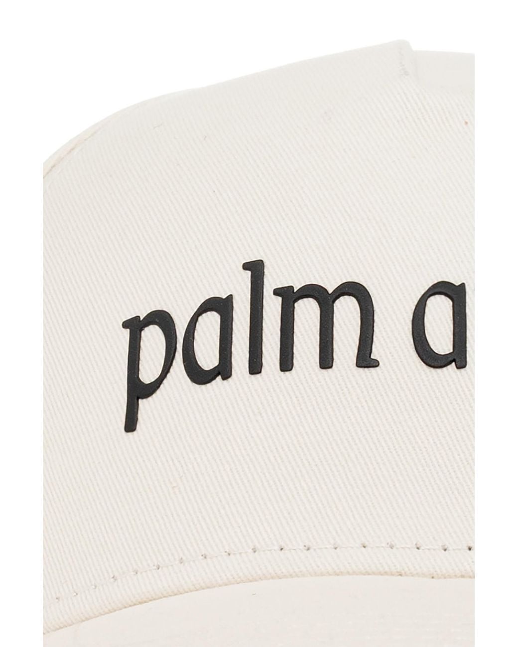 Palm Angels White Logo Hat for men