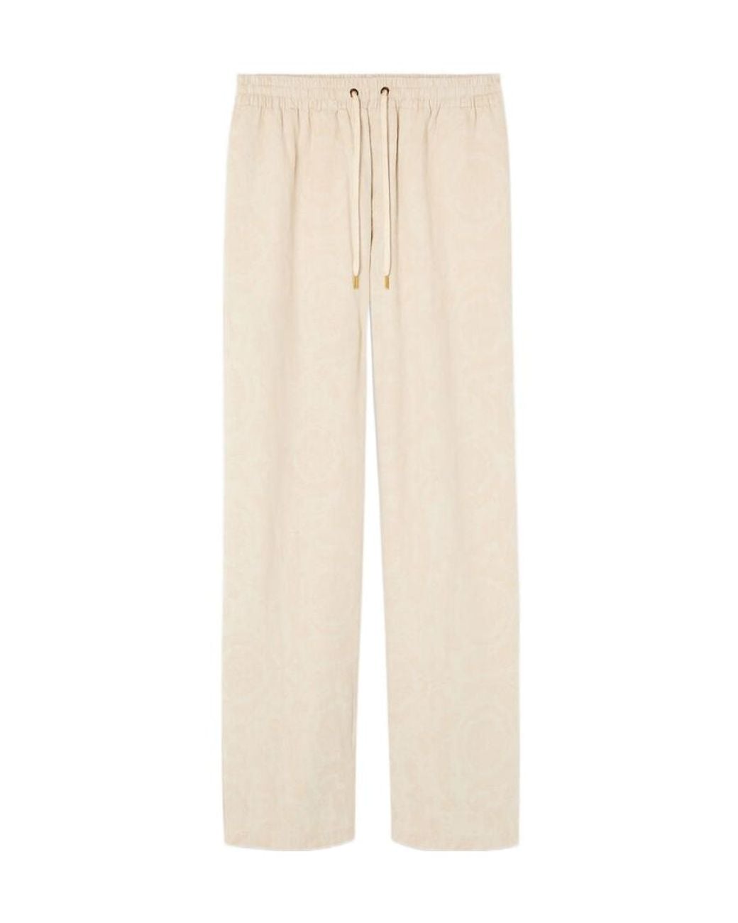 Versace Natural Barocco Straight-Leg Trousers for men