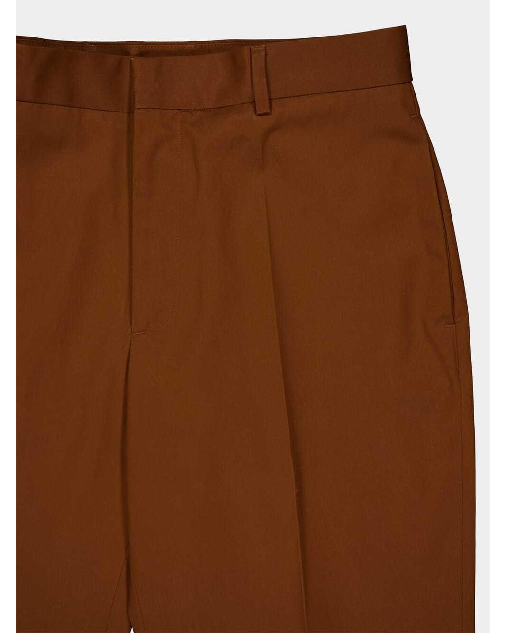 Off-White c/o Virgil Abloh Brown High Waist Straight Leg Pants for men