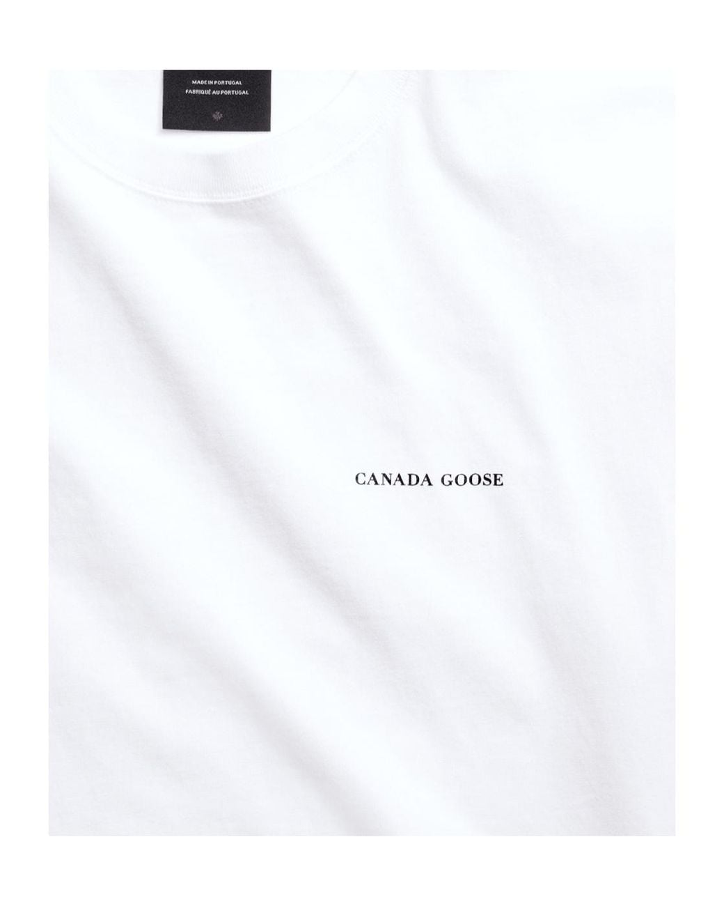 Canada Goose White Expedition Logo T-Shirt for men