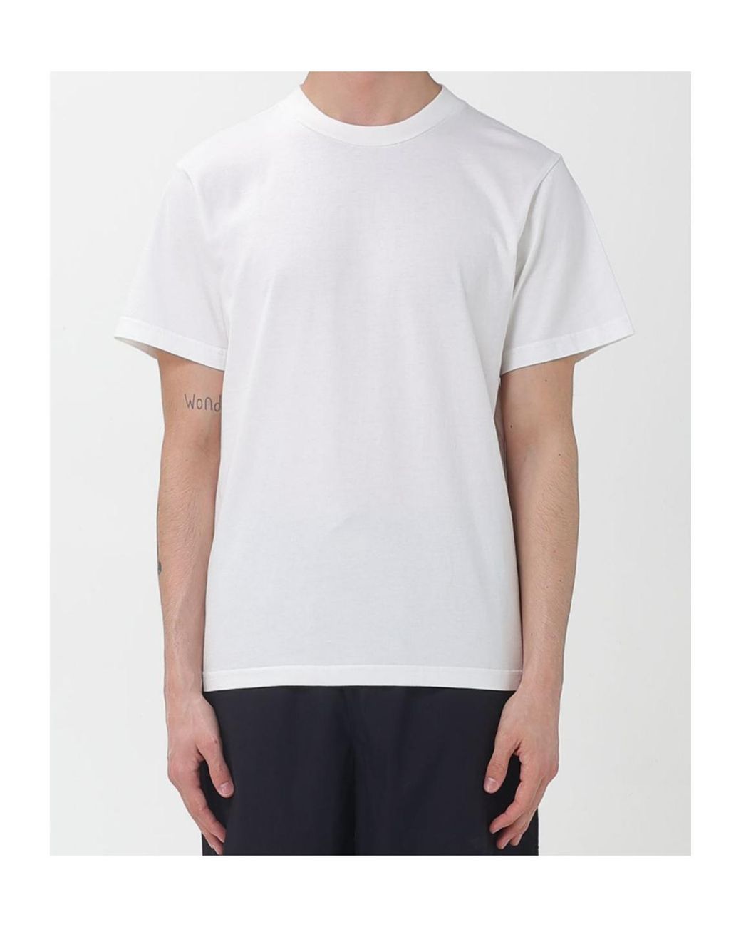 Entire studios White Boxy Crewneck T-Shirt for men