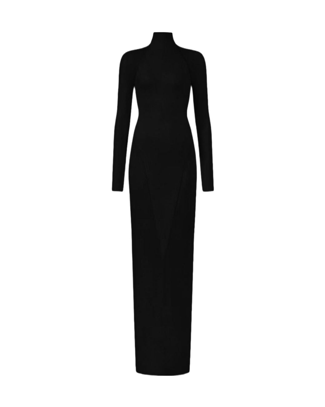 Alaïa Black Body Conscious Jersey Dress