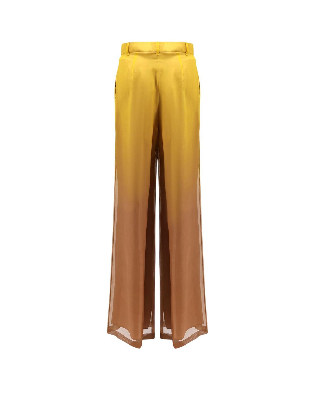 Max Mara Brown Baffo Wide-Leg Pants