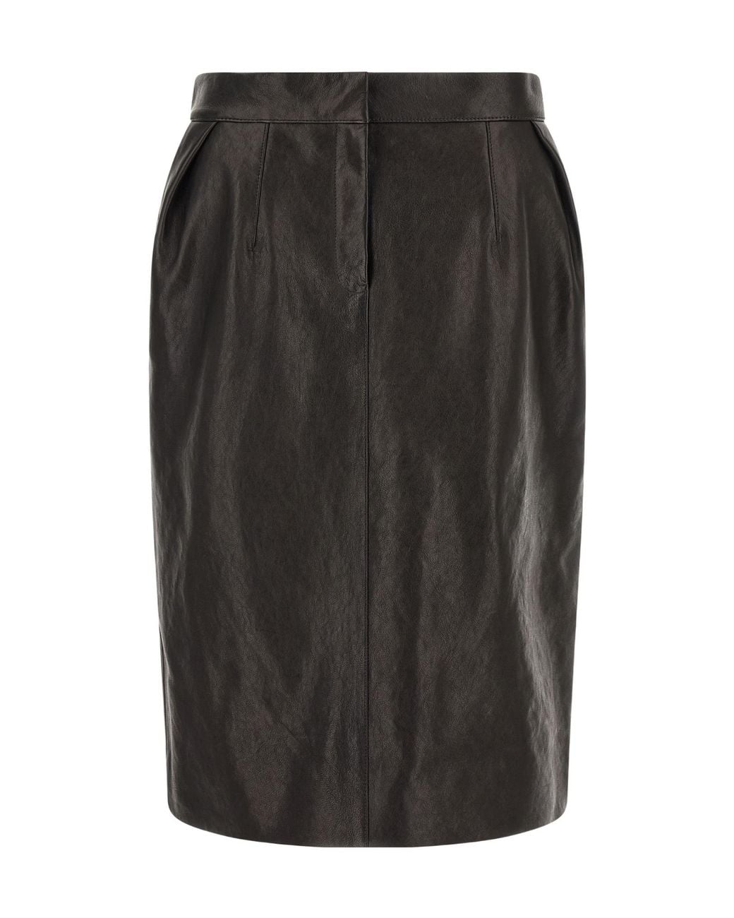 Magda Butrym Black Pleated Midi Skirt