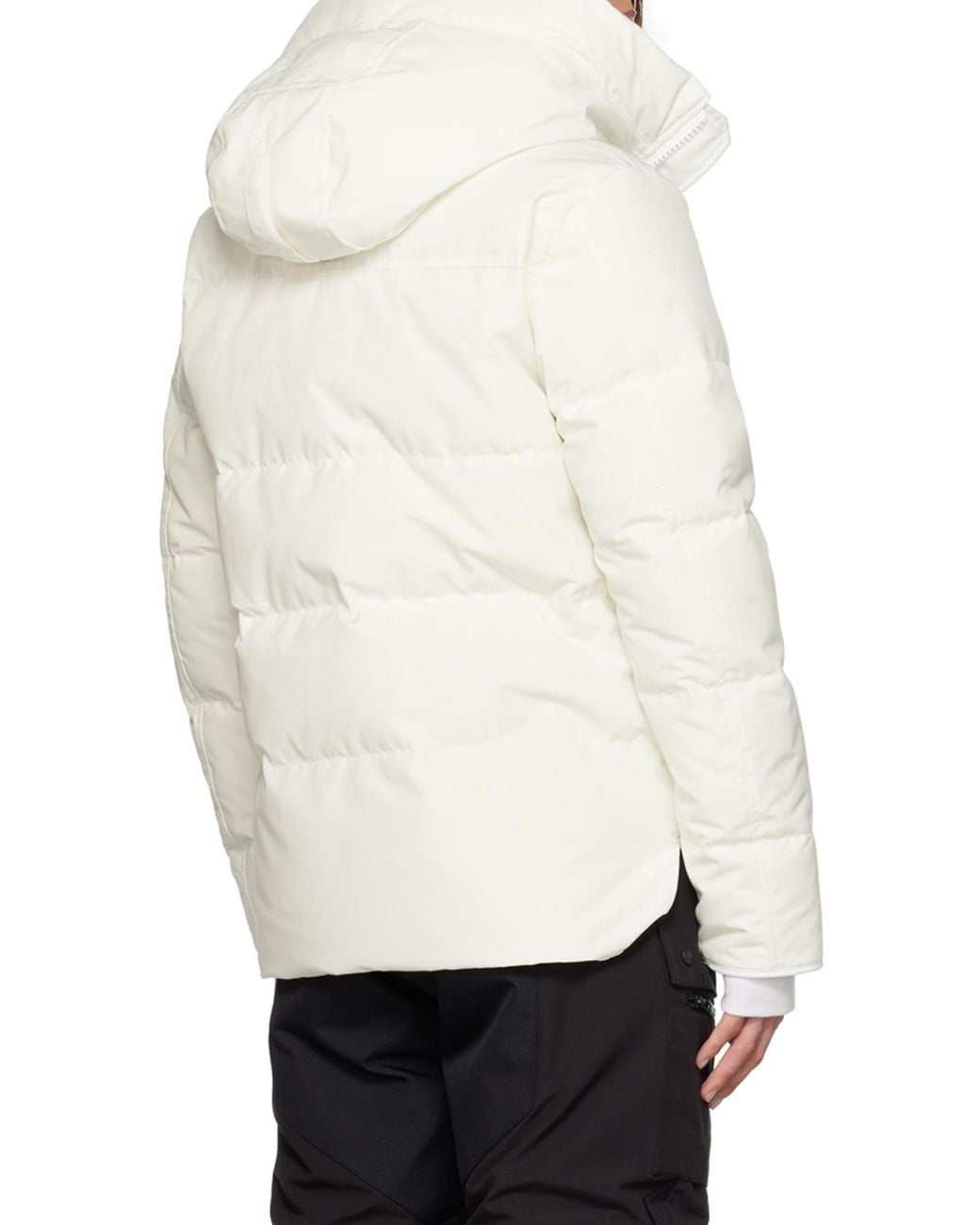 Canada Goose White Humanature Series Macmillan Quilted Down Jacket for men