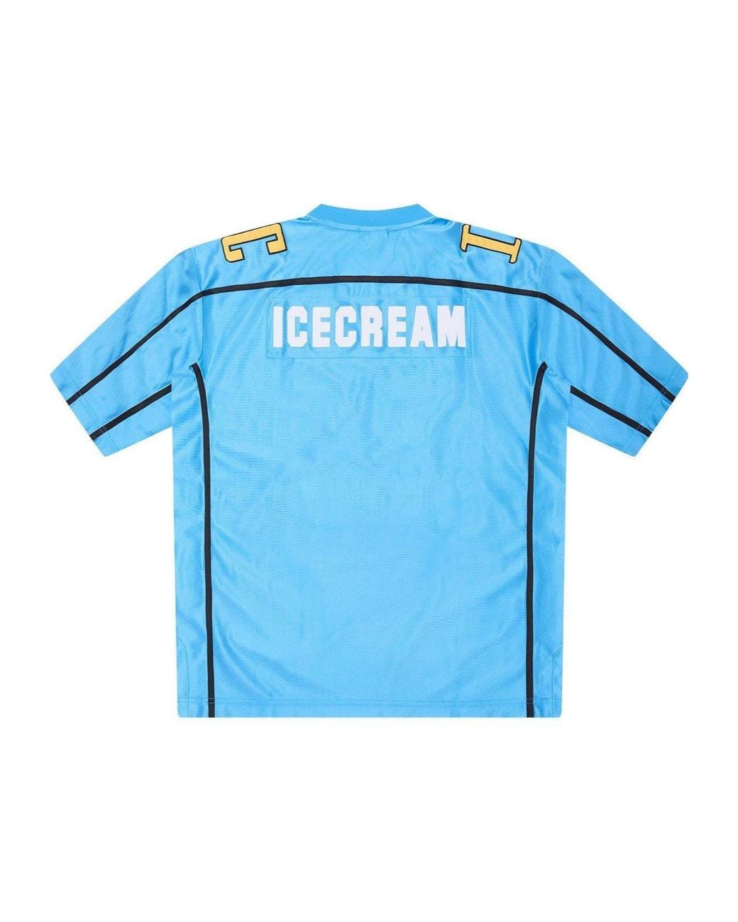 ICECREAM Blue V-Neck Short-Sleeved T-Shirt for men