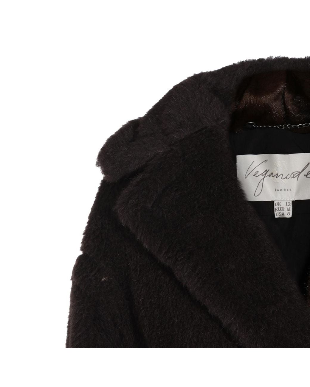 Max Mara Black Alpaca-Wool-Silk Teddy Bear Icon Coat