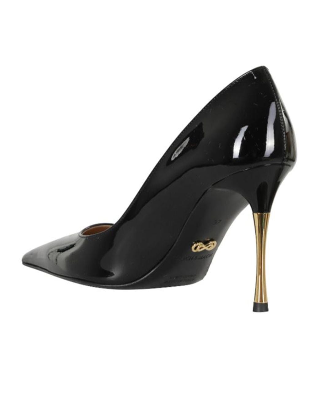 Mach & Mach Black Pointed-Toe High Heels