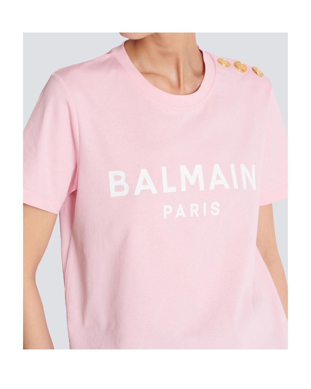 Balmain Pink T-Shirts