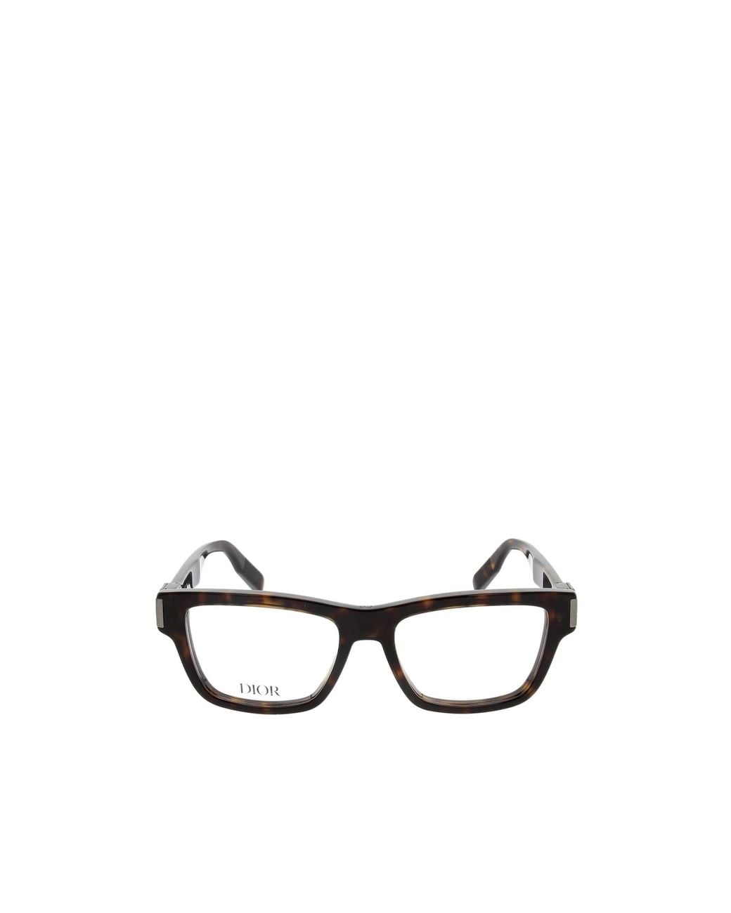 Dior White Eyewear Rectangle-Frame Glasses for men