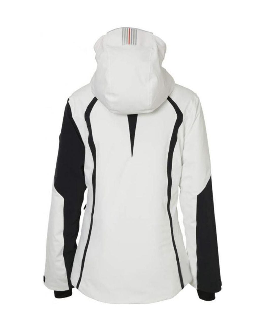 EA7 White Logo Hooded Casual Jacket