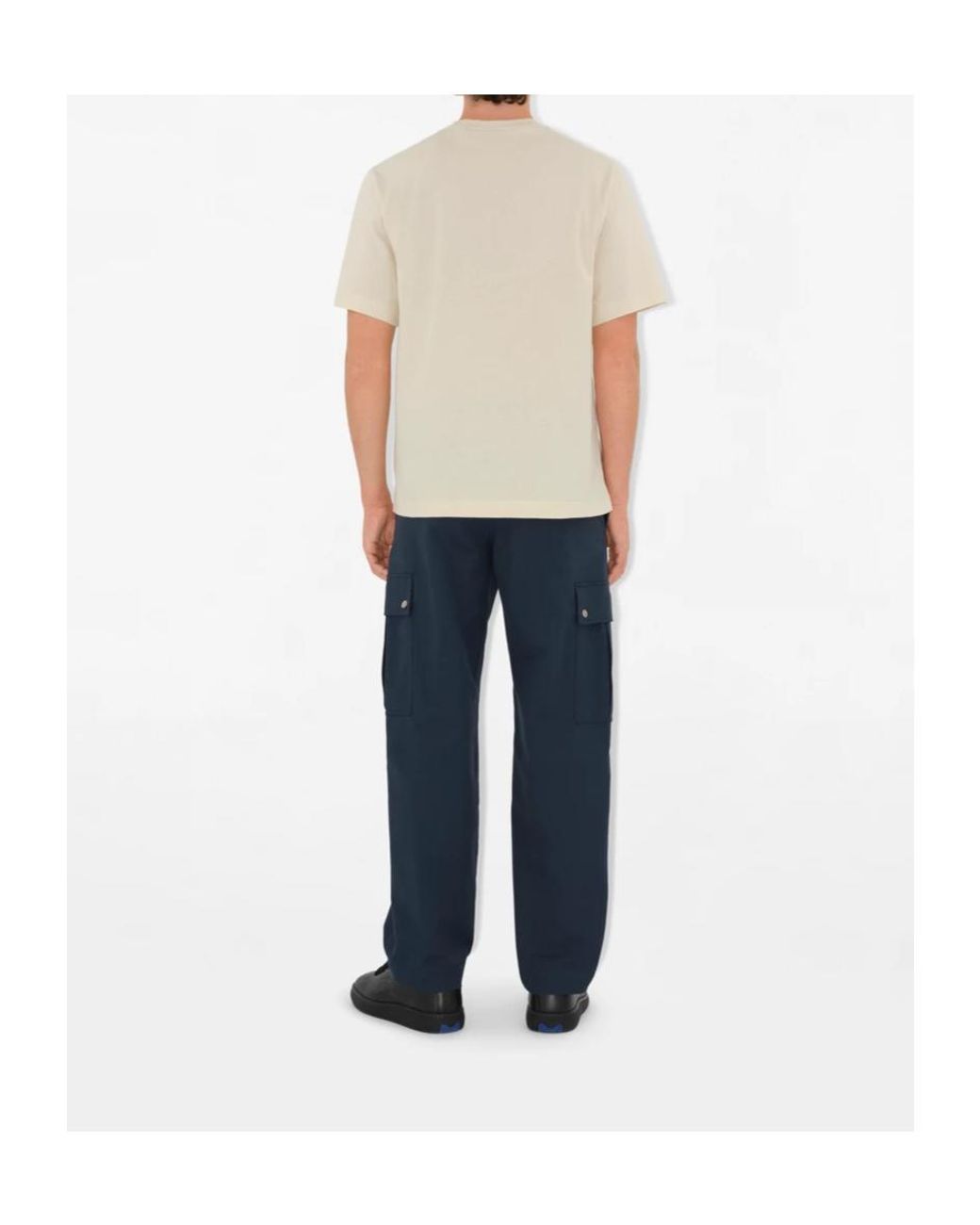 Burberry Natural Logo Printed Crewneck T-Shirt for men