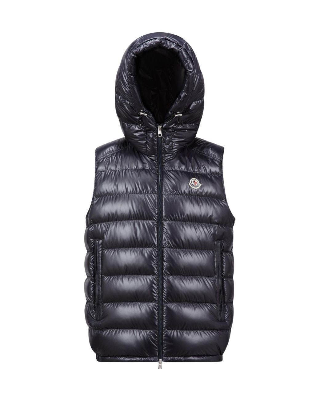 Moncler Black Barant Hooded Down Gilet for men