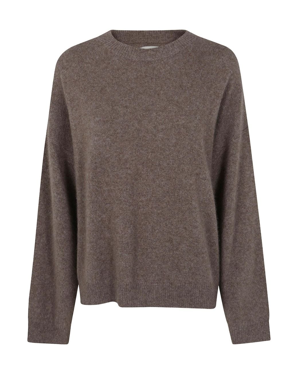 Loulou de Saison Brown Ribbed Crew Neck Sweater