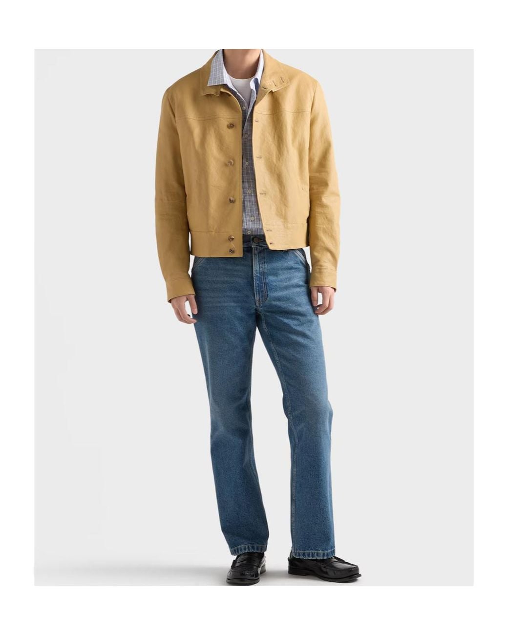 Prada Natural Nappa Leather Jacket for men