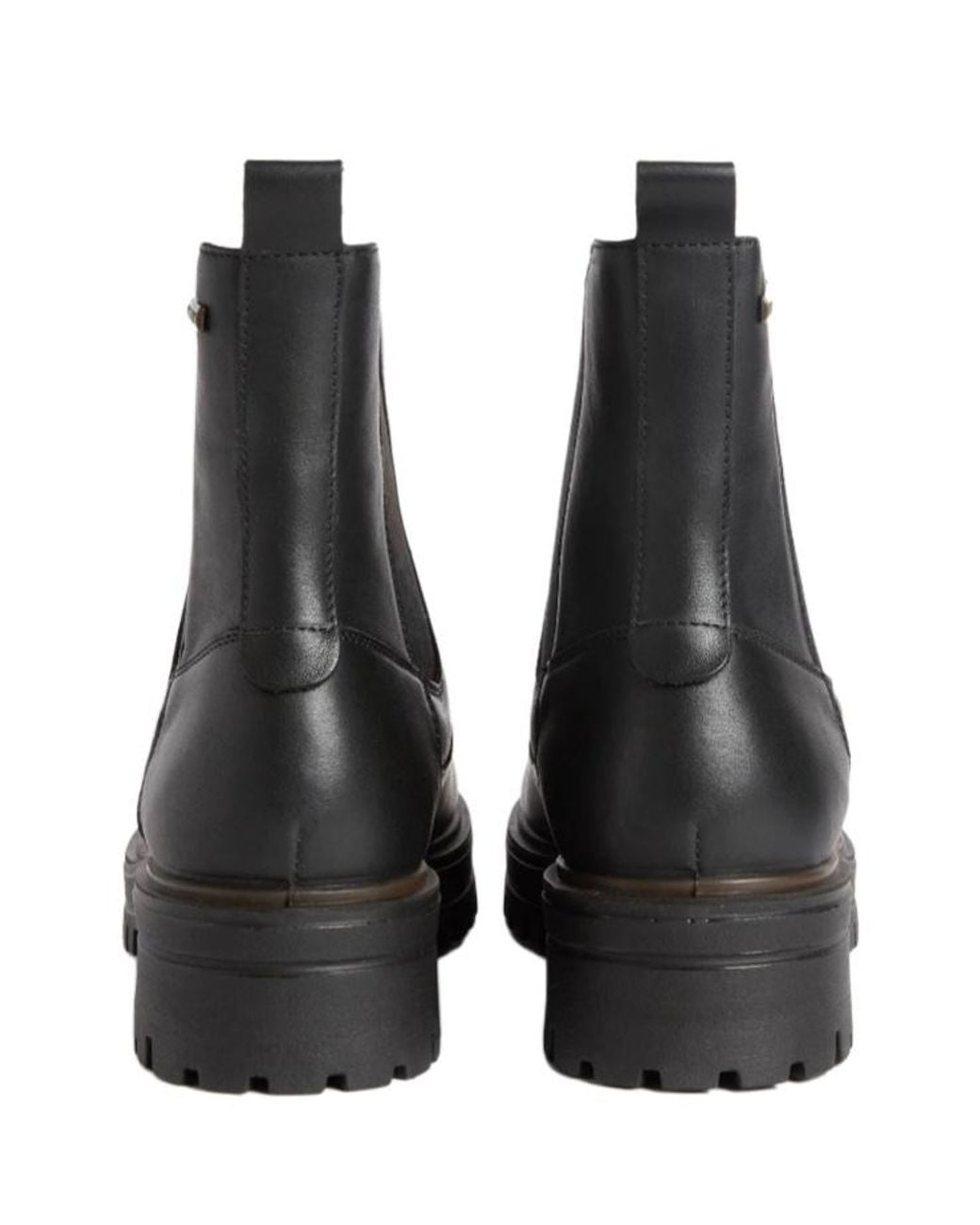 Barbour Amberley Waterproof Leather Chelsea Boots in Black | Lyst