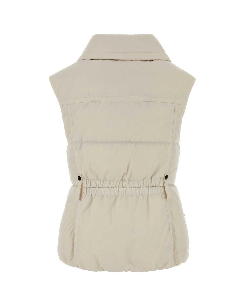Moncler White Grenoble Hallaine Zip-Up Gilet