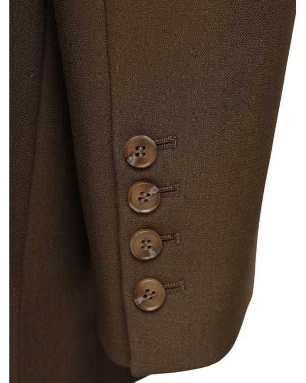 Frankie Shop Green Single-Breasted Blazer