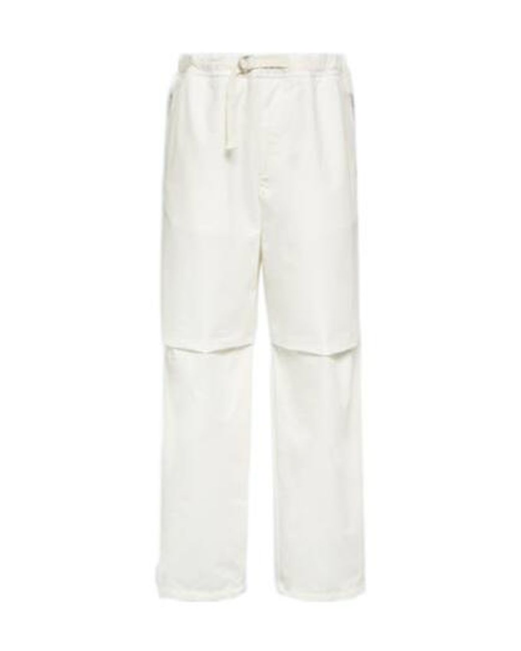 Jil Sander White Cotton Pants for men