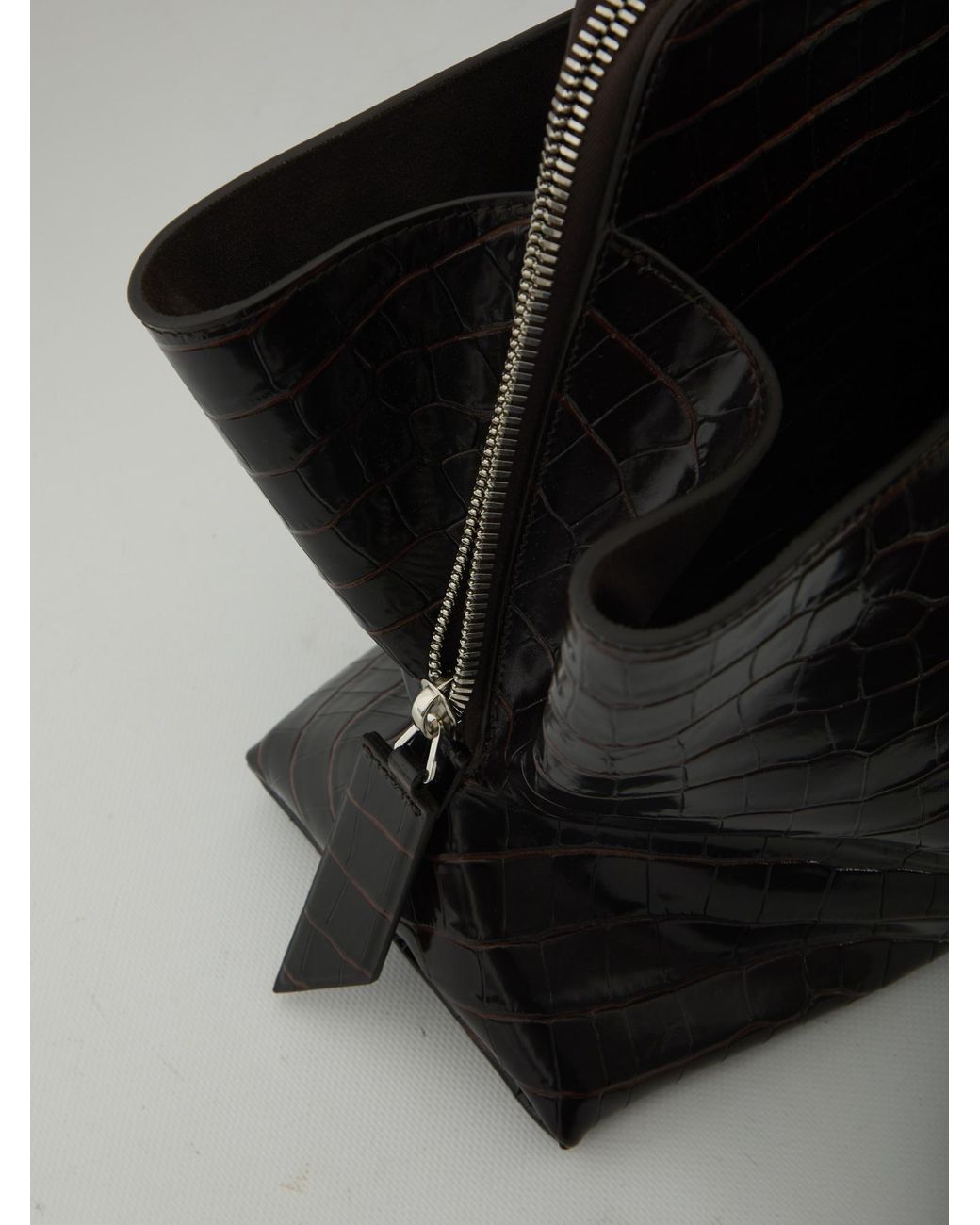 The Attico Black Zippered Handbag