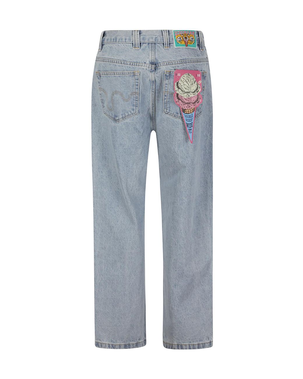 ICECREAM Blue Running Dog Double Scoop Jeans for men