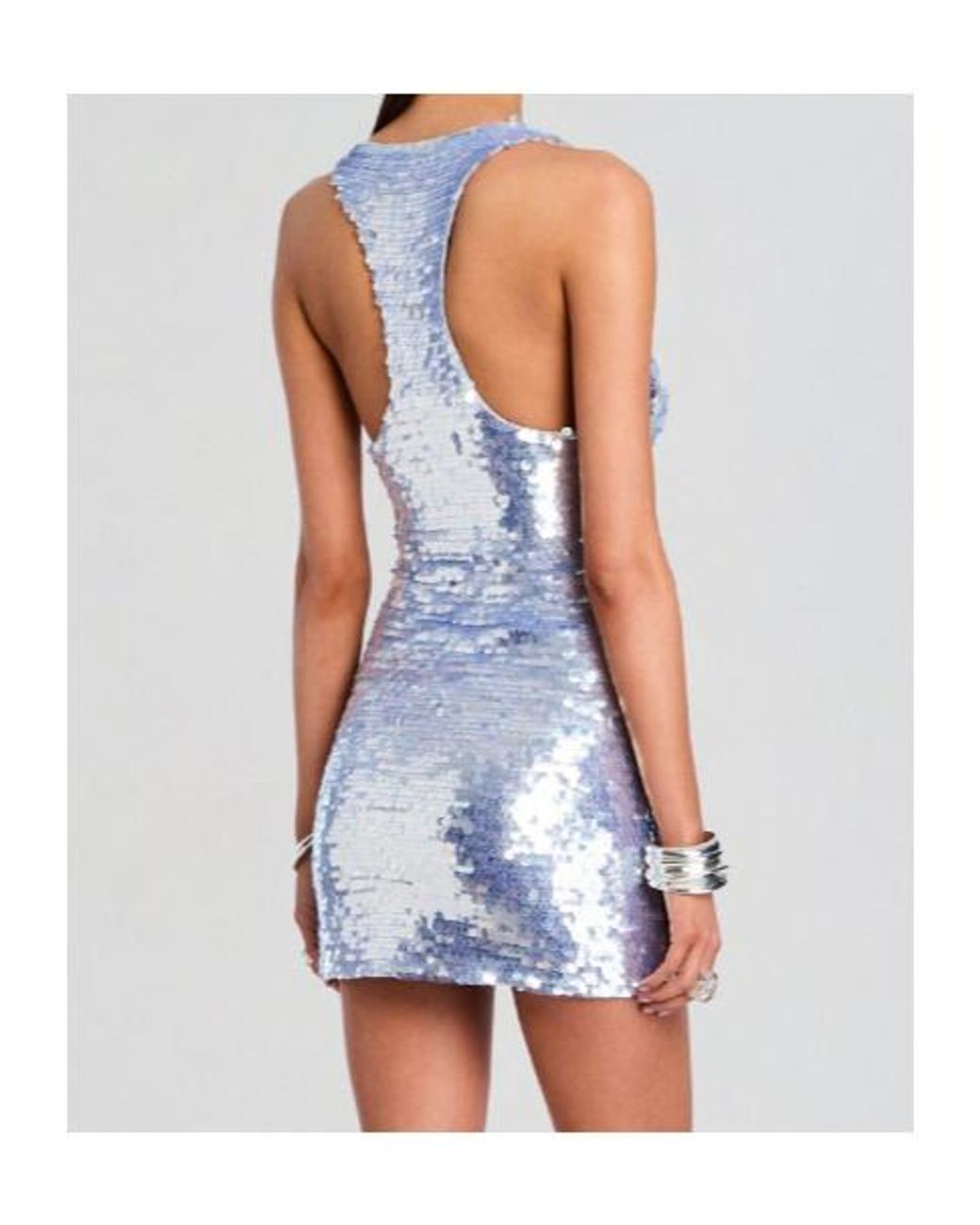 retroféte Blue Joanne Sequin-Embellished Dress