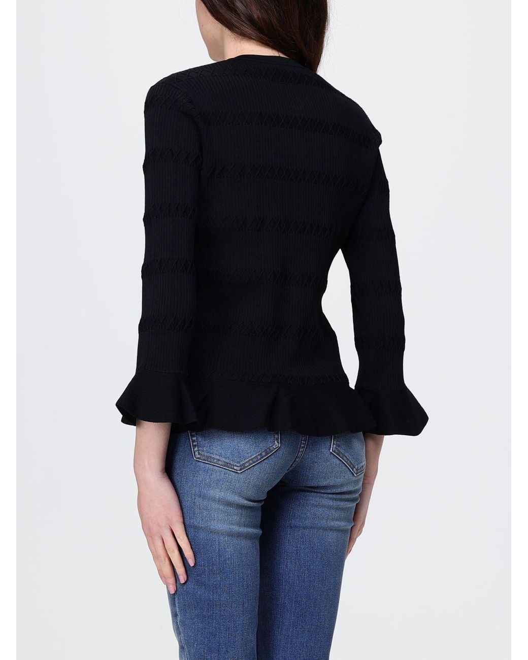 Liu Jo Blue Flounces Cardigan