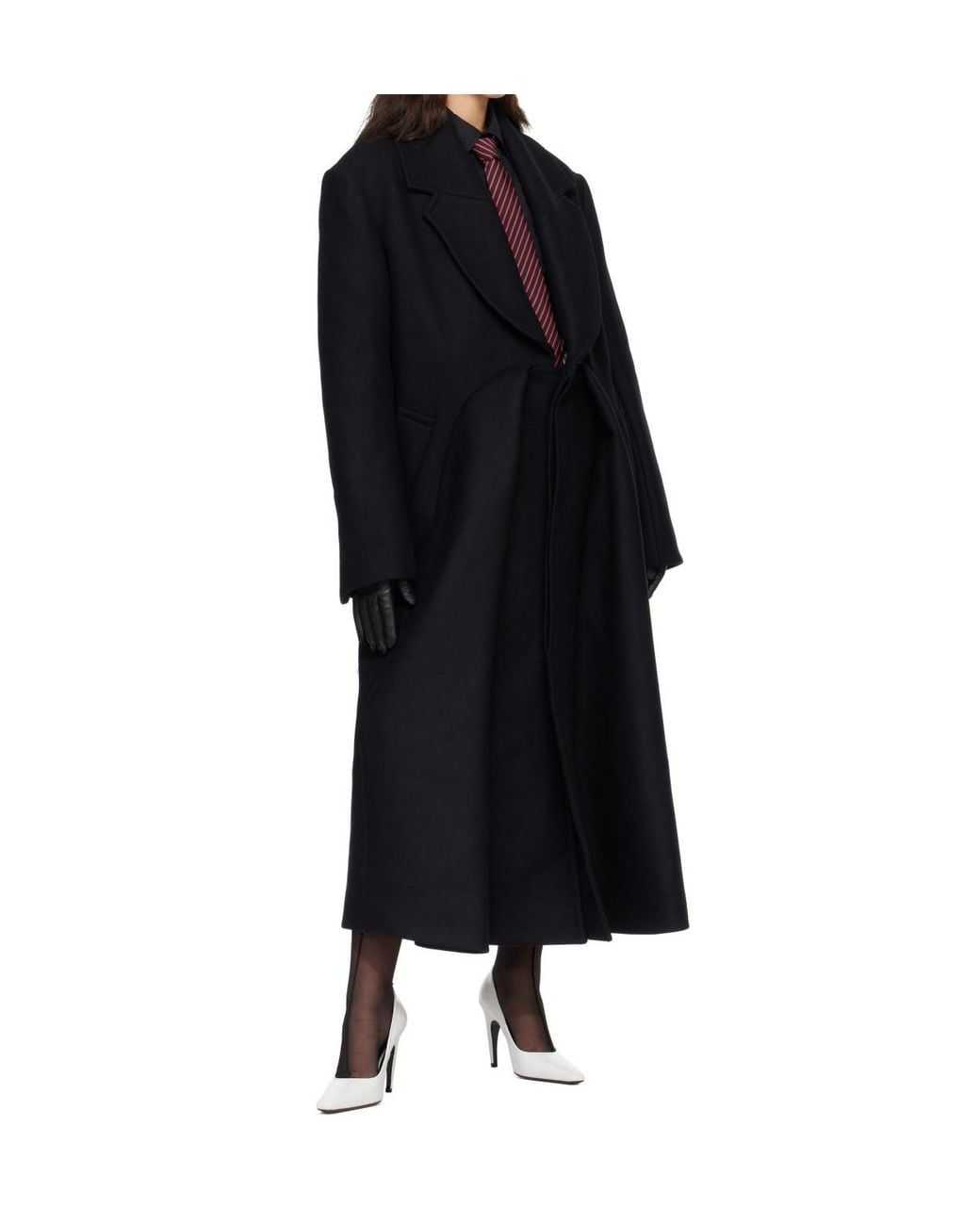 Jean Paul Gaultier Black Notch-Lapel Coat