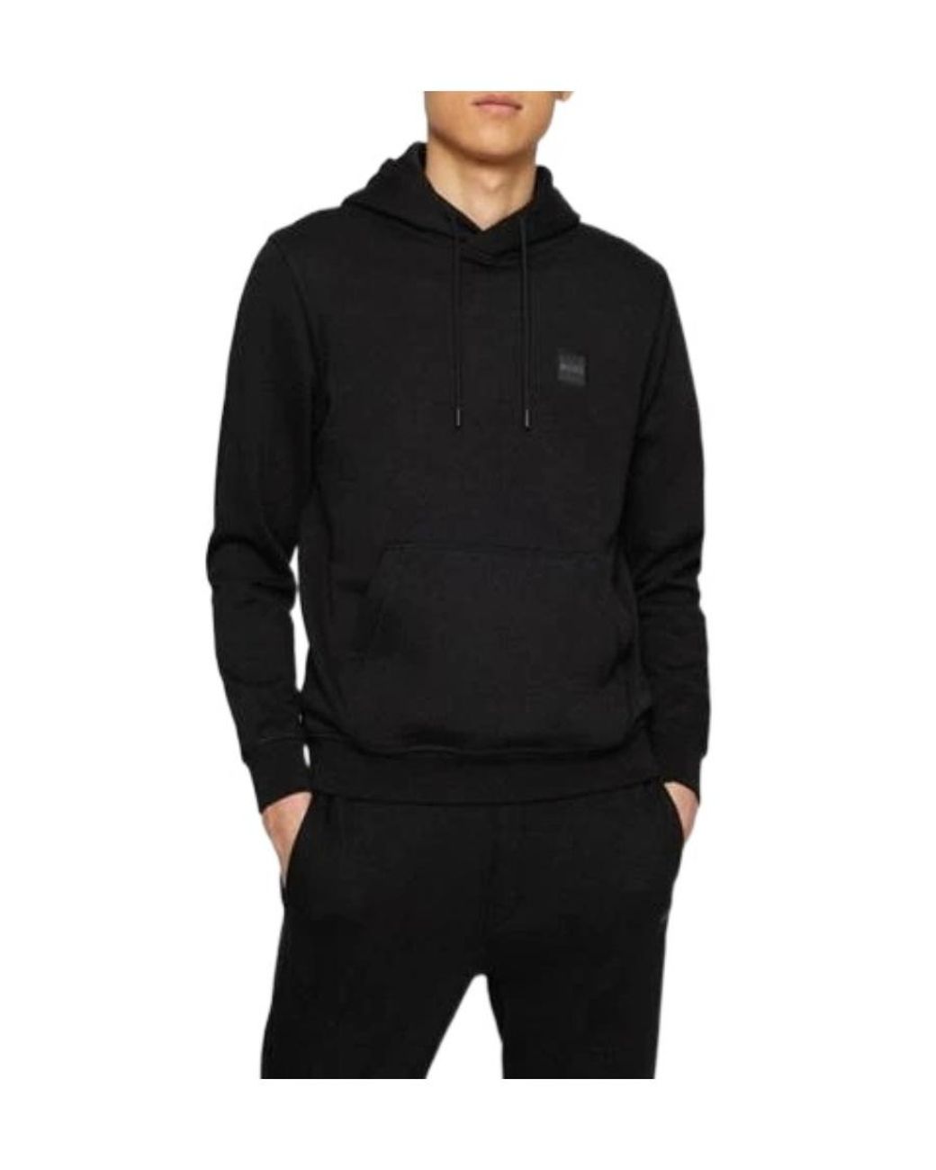 Boss Black Hooded Sweater for men