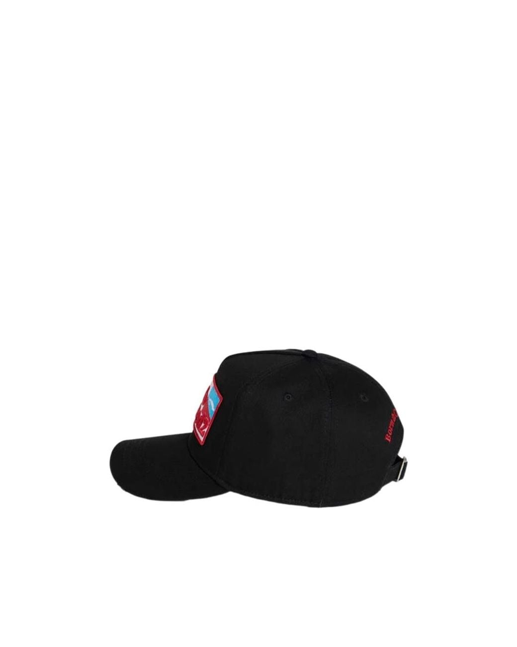 DSquared² Red Ski Club Logo Baseball Cap for men