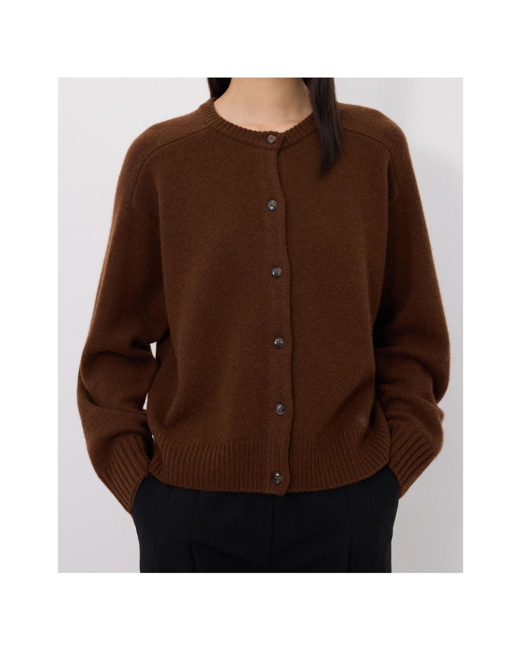 Loulou de Saison Brown Button-Up Knitwear