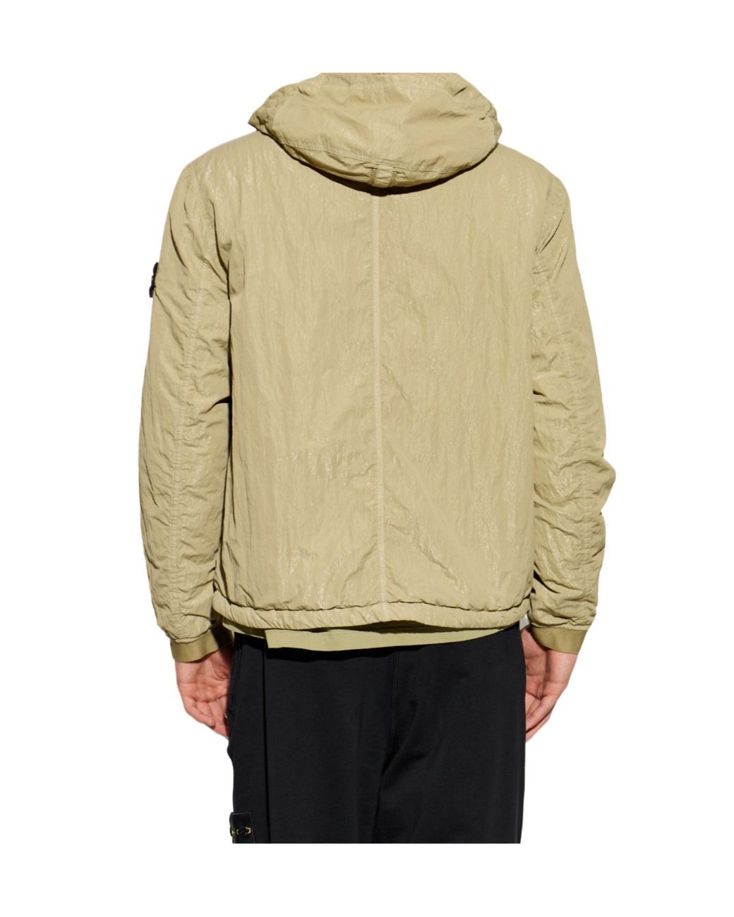 Stone Island Natural Logo Patch Hooded Jacket for men