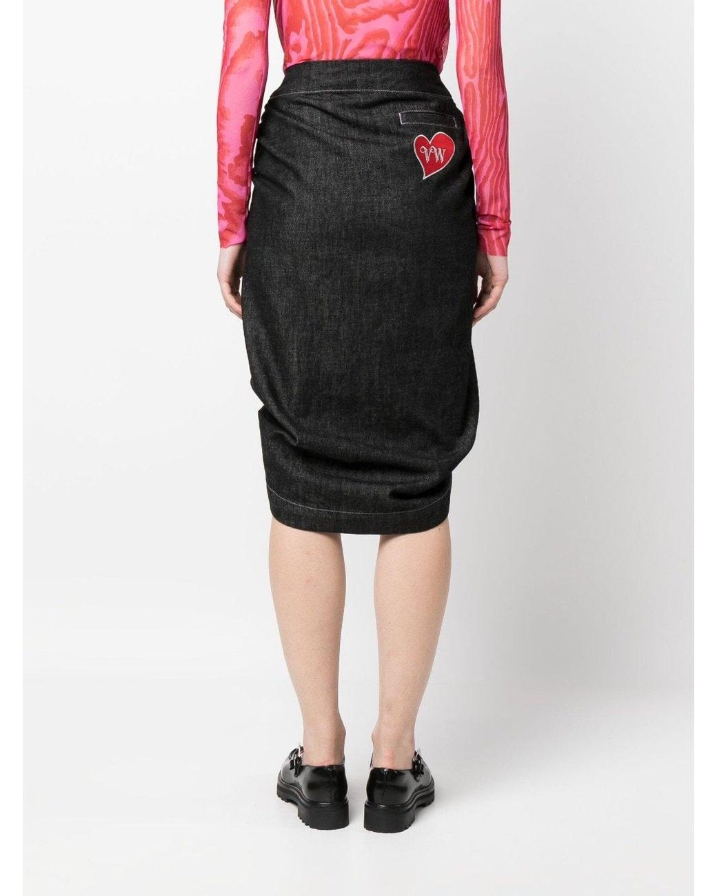 Vivienne Westwood Black Denim Skirt