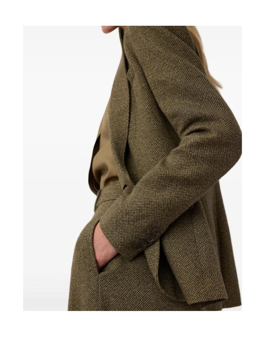 Ralph Lauren Green Parker Single-Breasted Blazer