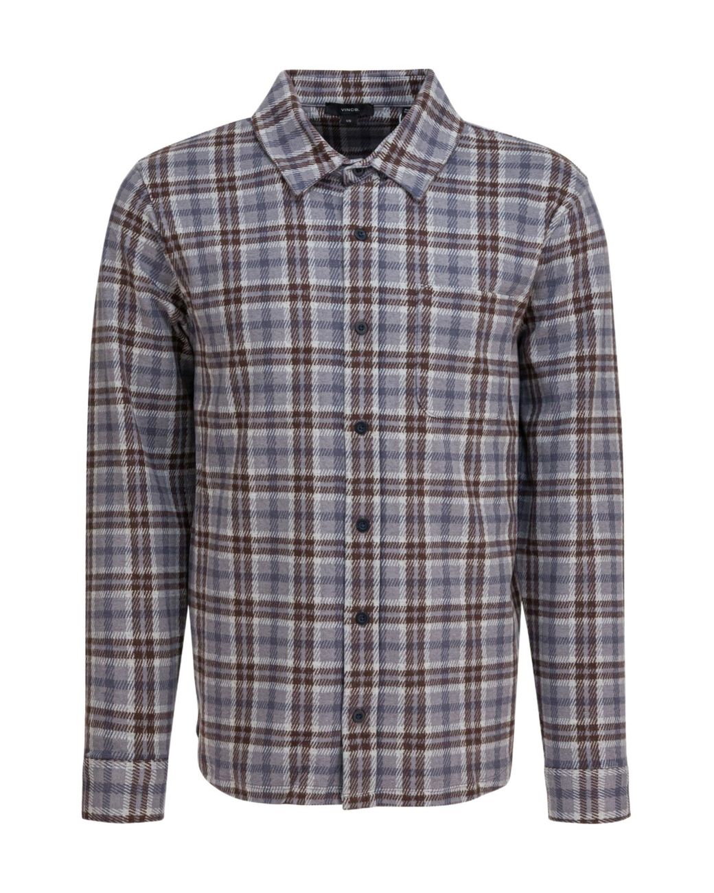Vince Blue Plaid Button-Up Shirt for men