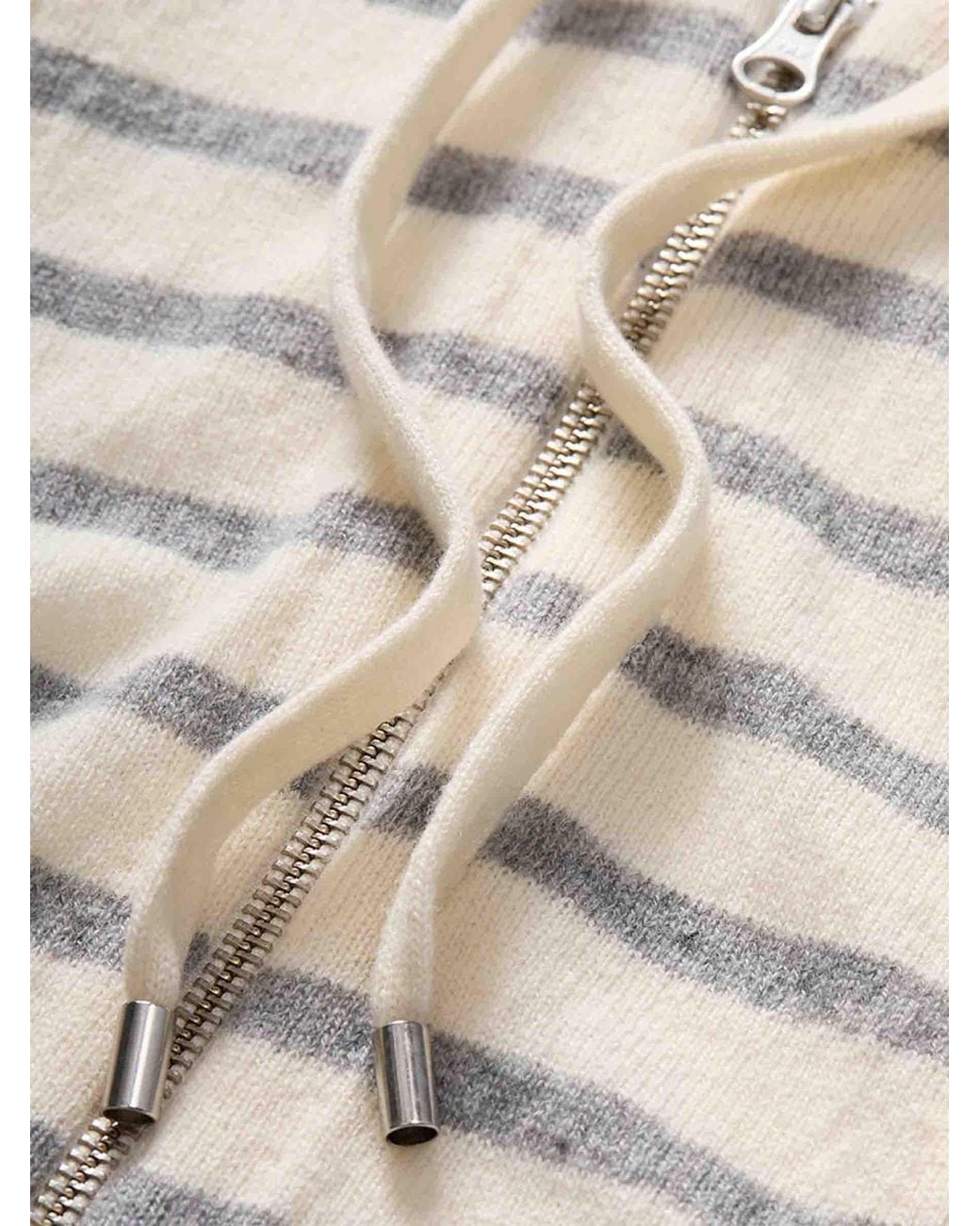 Veronica Beard White Dickey Poncho Hoodie