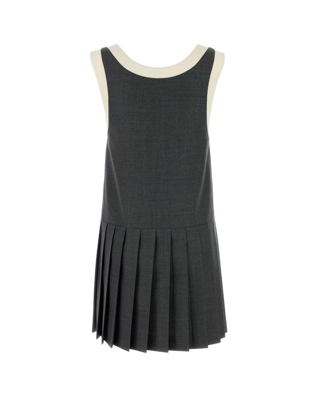 Miu Miu Gray Grisaille Dress