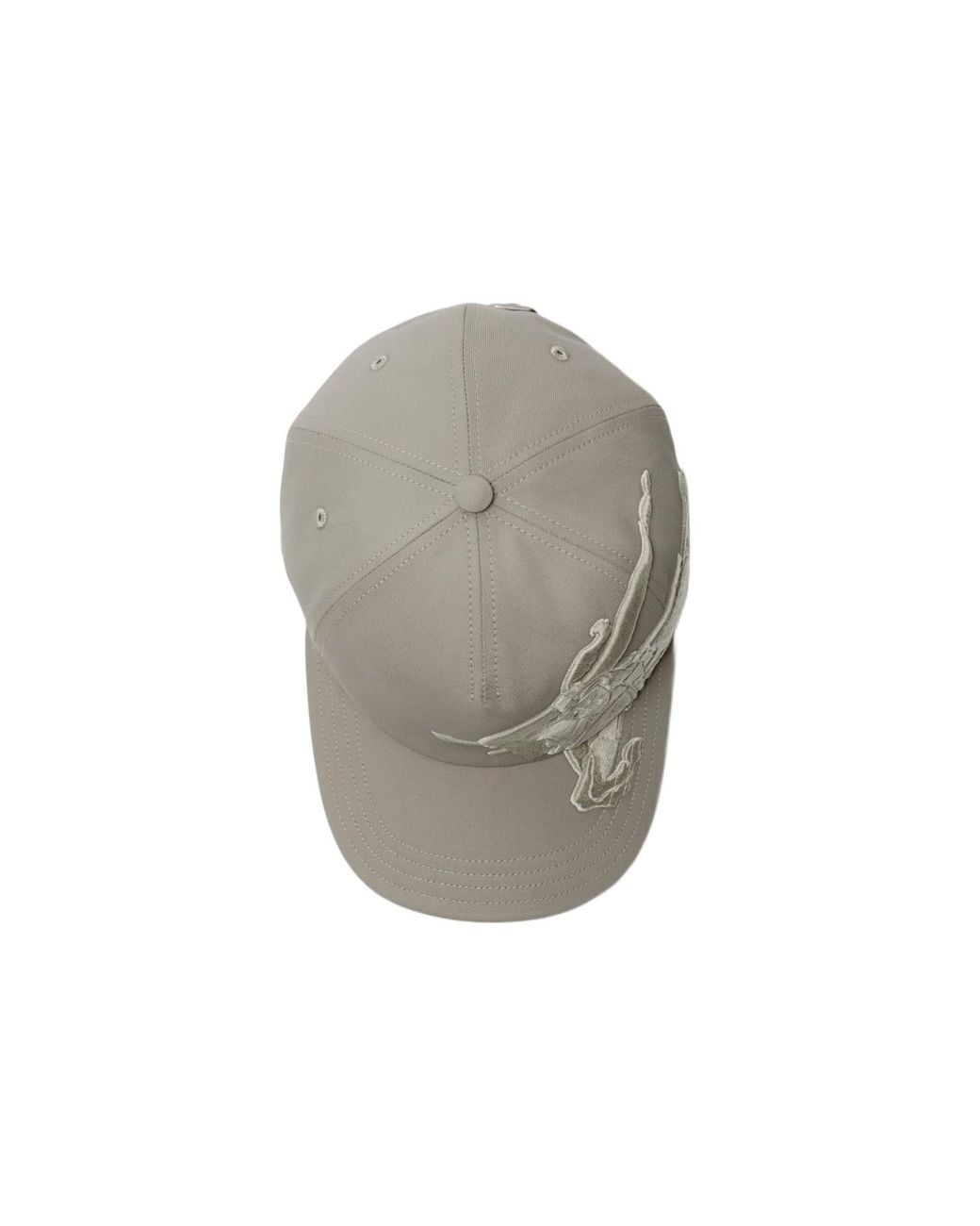 Burberry Gray Ekd Embroidered Baseball Cap for men