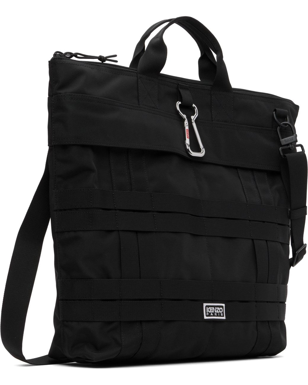 KENZO Black Explorer Tote Bag for men