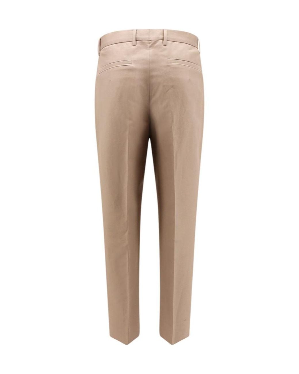 Zegna Gray Tapered-Leg Tailored Trousers for men