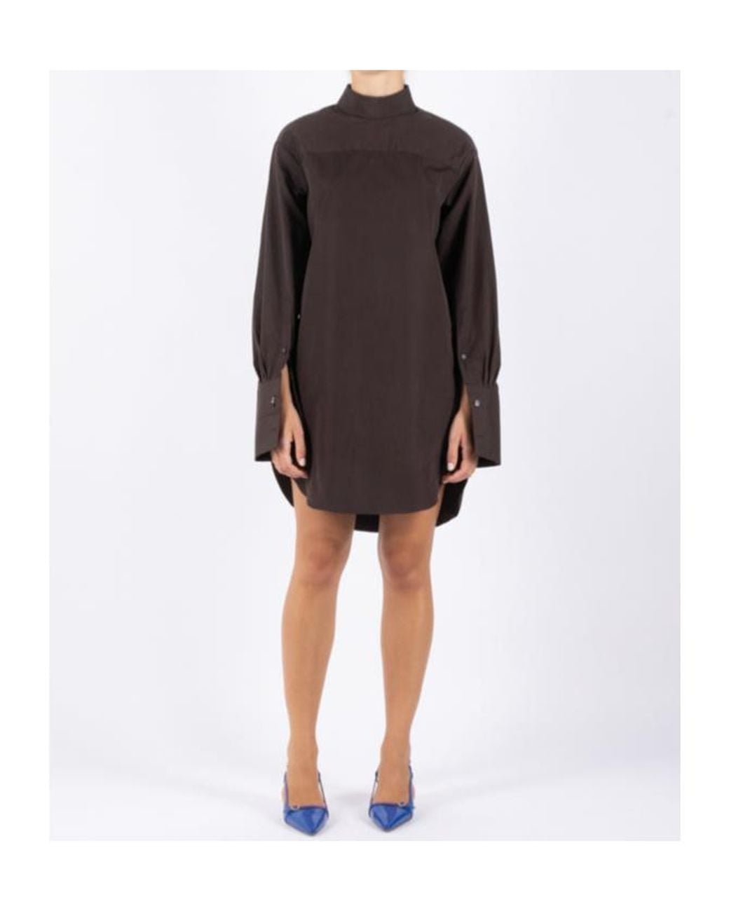 Dries Van Noten Brown Long-Sleeved Blouse