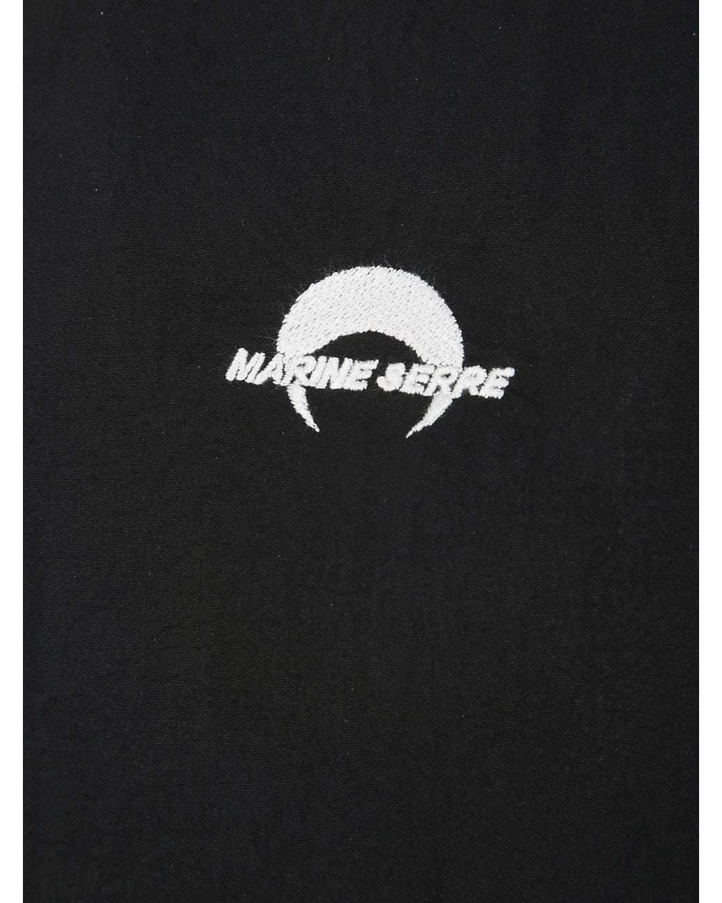 MARINE SERRE Black Stand Collar Casual Jacket