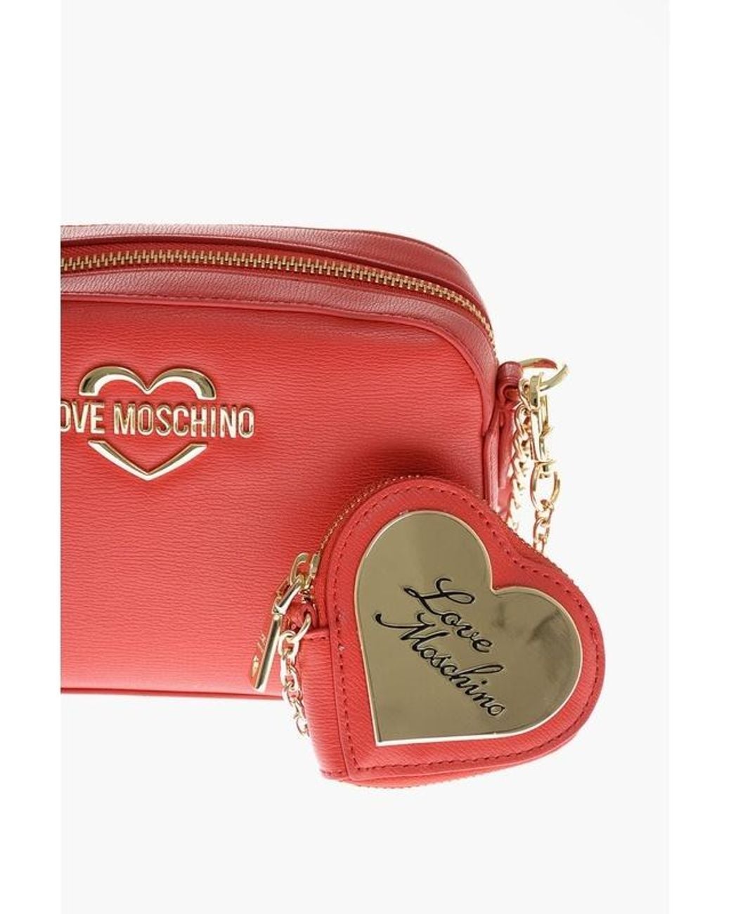 Moschino Red Rectangular Shoulder Bag