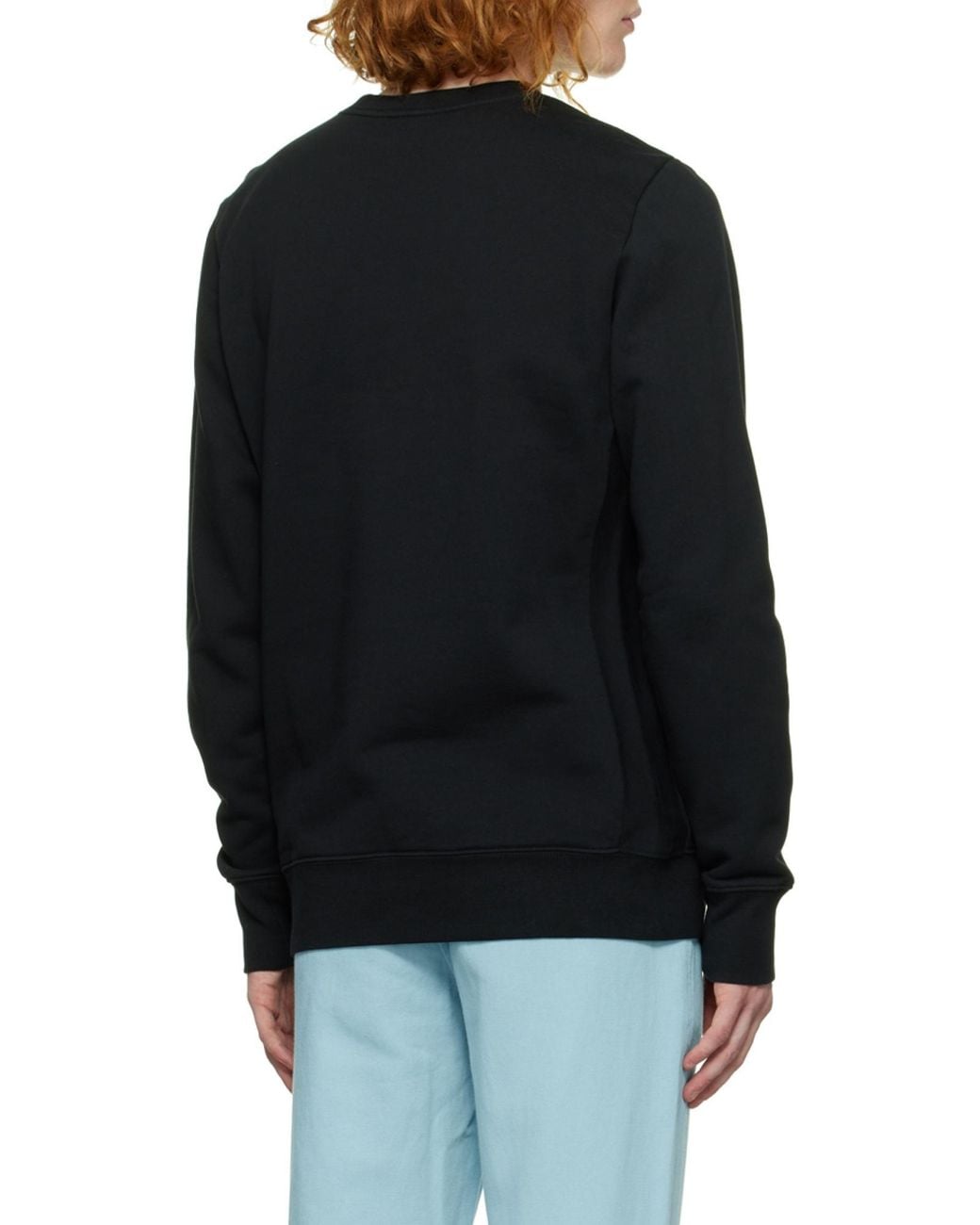Paul Smith Black 'Immortale Zebra' Organic Cotton Sweatshirt for men