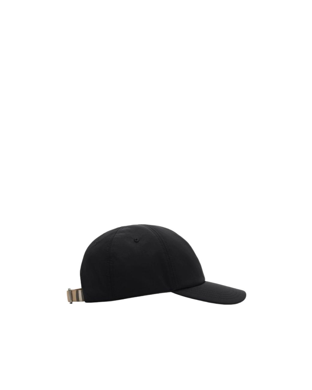 Burberry Black Logo Strap Baseball Hat