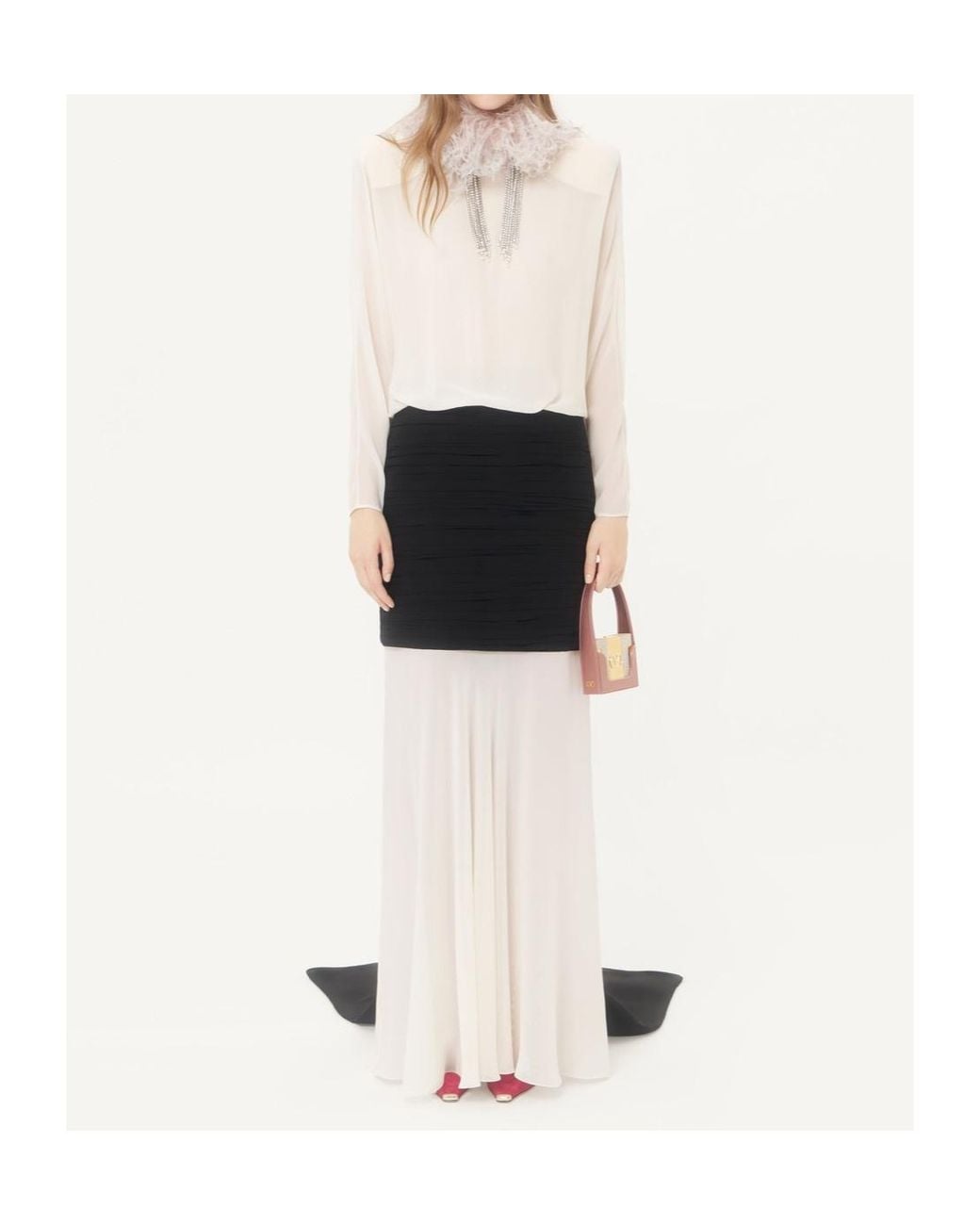 Valentino Black Long-Sleeved Dress