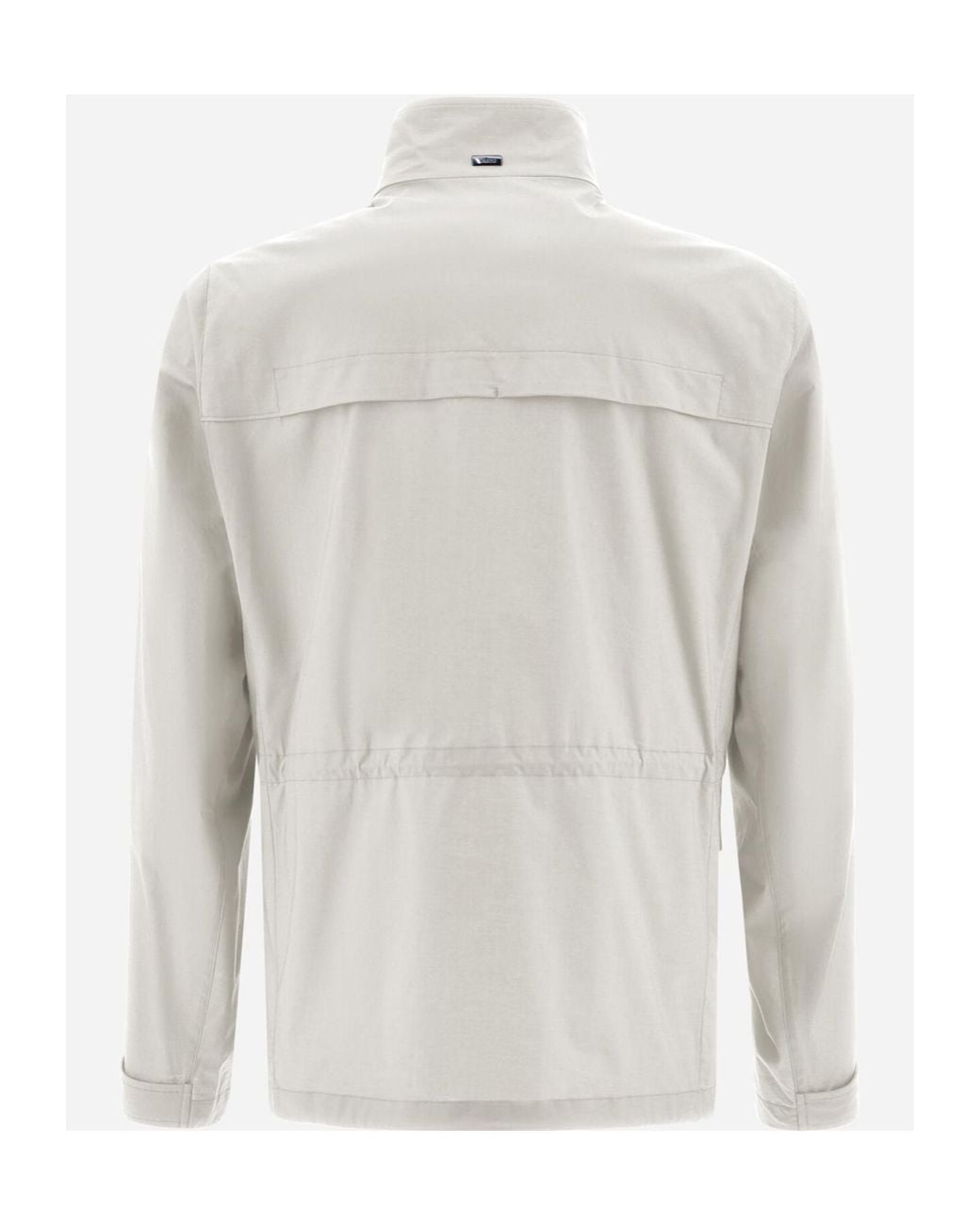 Herno White High Collar Long Sleeve Casual Jacket for men